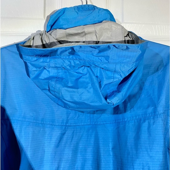 Marmot PreCip Eco Rain Waterproof Jacket Blue Zip Up Vented Arms Sz X-Small SALE - Picture 8 of 10